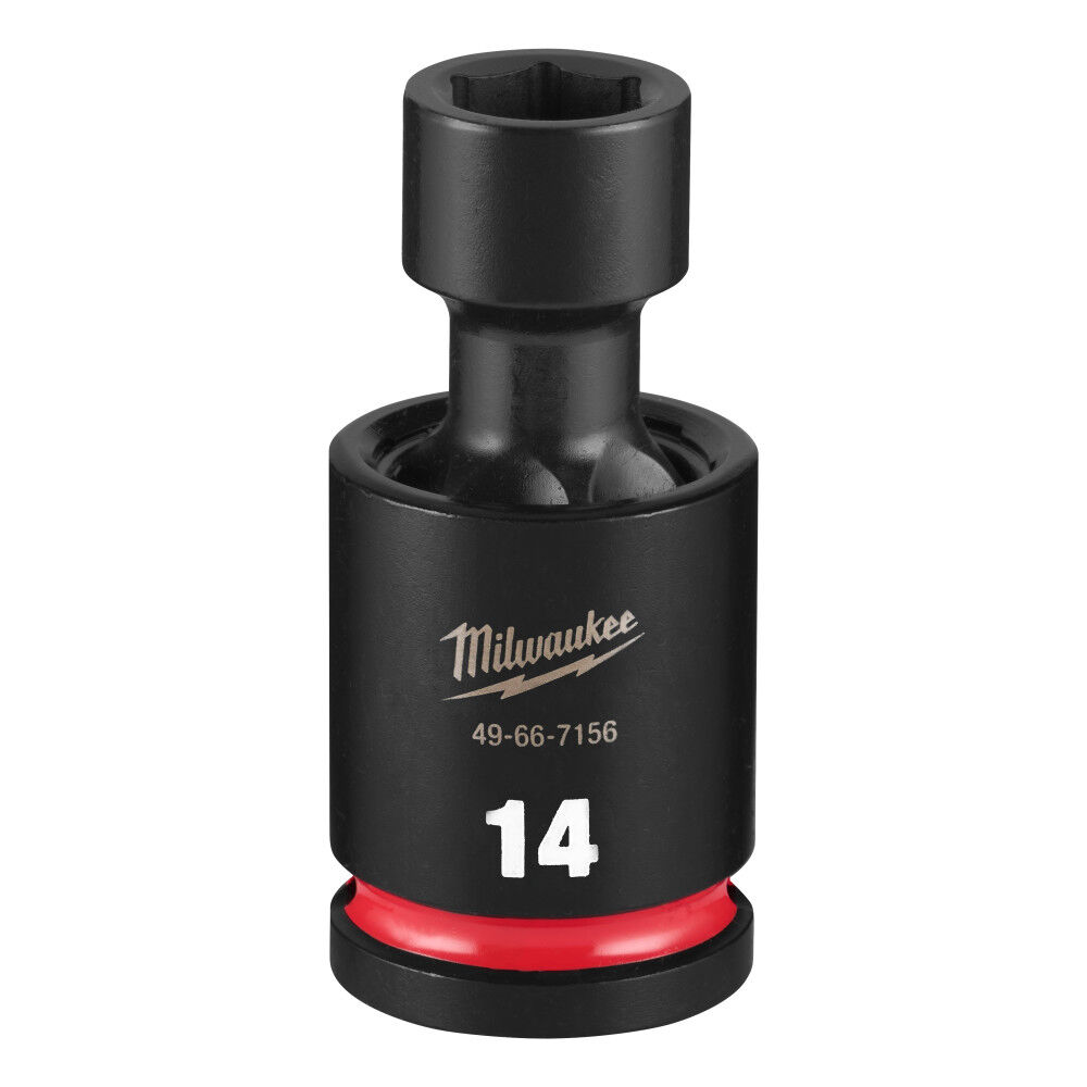 Milwaukee SHOCKWAVE Impact Duty 1/2 Inch Drive 14MM Standard Swivel Socket - 49-66-7156