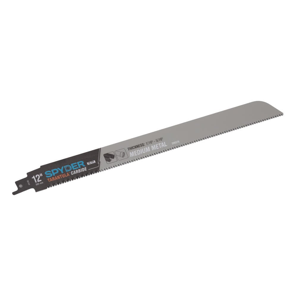 Spyder 12 Inch 10 TPI Metal Cutting Carbide Toothed Reciprocating Blade, 3 Pieces, large image number 1