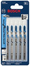 Bosch 3-5/8 Inch 17-24 TPI Basic for Metal T Shank Jig Saw Blades 5 Piece, small image number 2