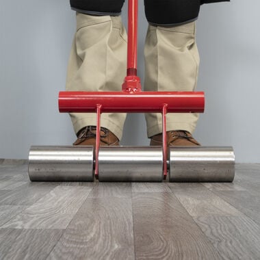 Roberts 75 lb. Vinyl and Linoleum Floor Roller with Transport Wheels, large image number 6