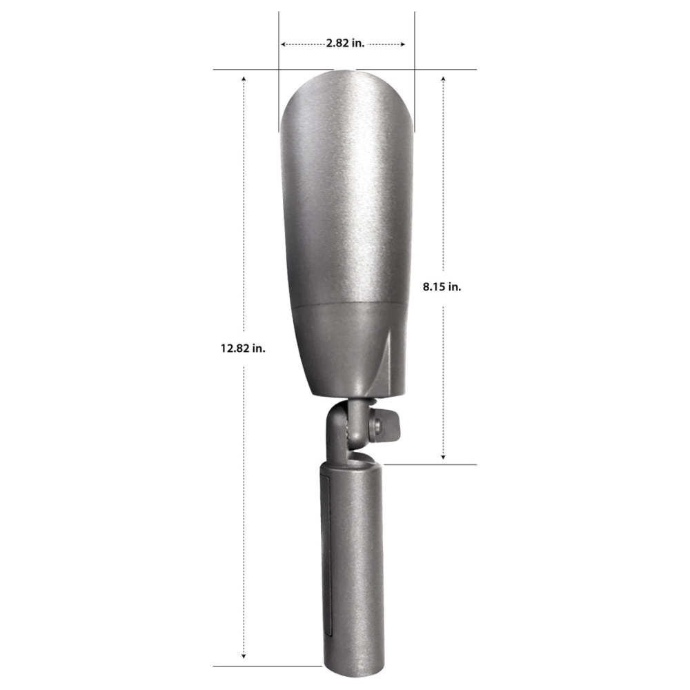 Feit Electric 8 Inch 1W 100 Lumens Solar LED Spotlight Brushed Nickel, large image number 2