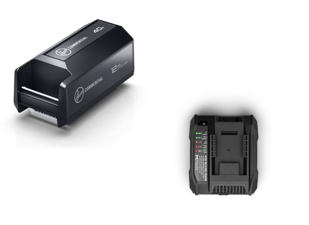 Hoover Commercial Vacuum 40V 12Ah Battery & MPWR 40V Charger Bundle, large image number 1