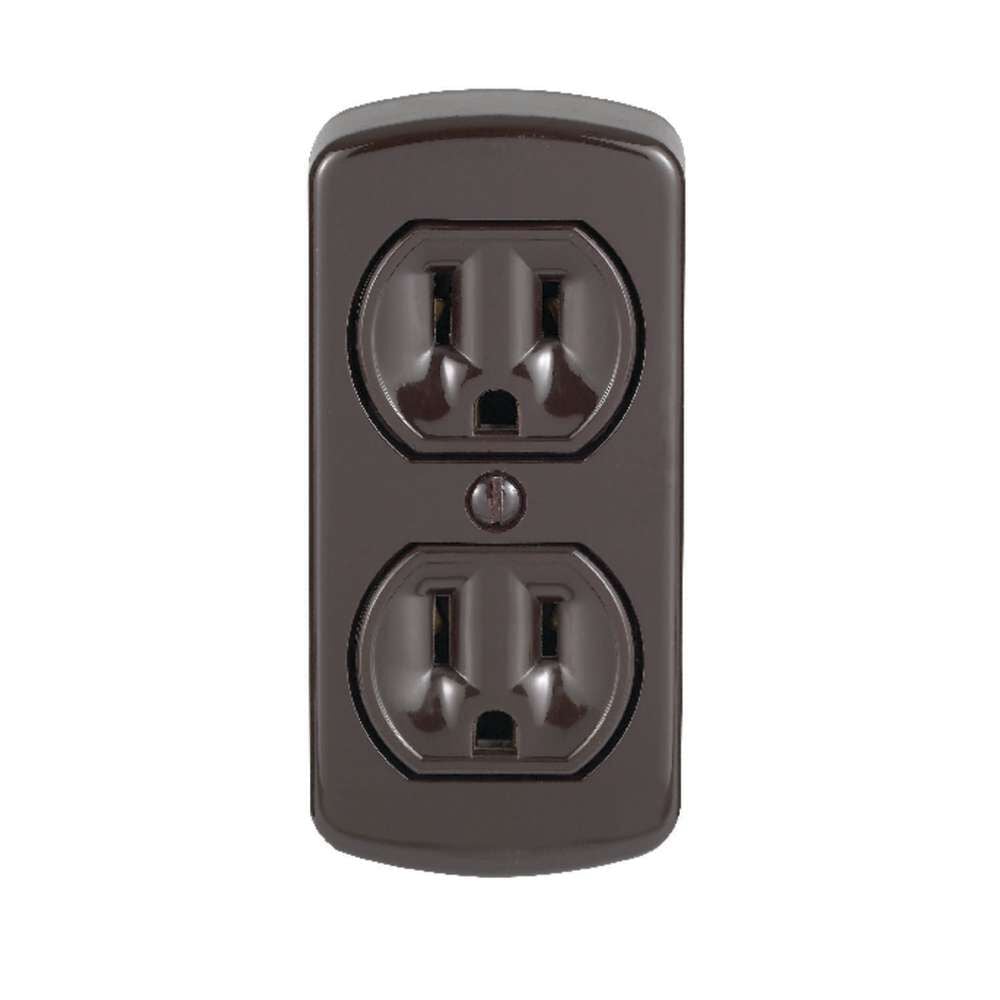 Leviton 15A 125V Brown 2 Pole Grounded Duplex Outlet Receptacle – 30631E
