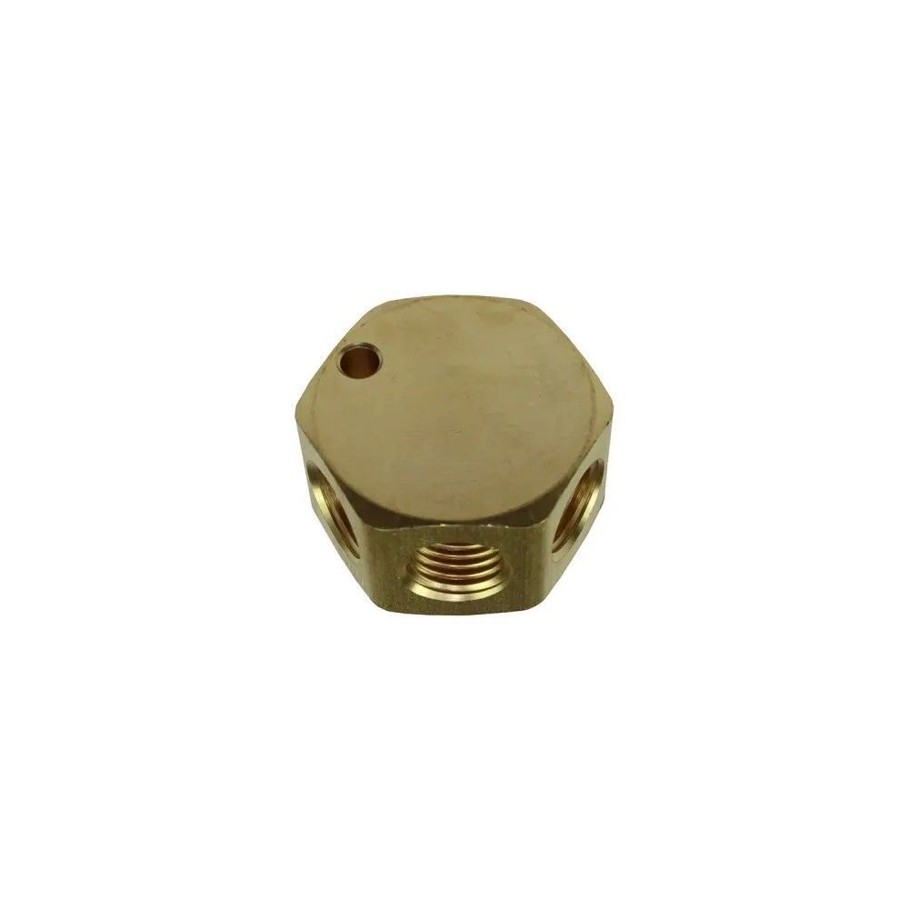 Coilhose 3 Port Flat Hex Manifold, 1/4in FPT Inlet x 1/4in FPT Outlet, large image number 3