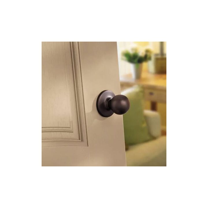 Kwikset Venetian Bronze Hall/Closet Polo Passage Door Knob, large image number 3