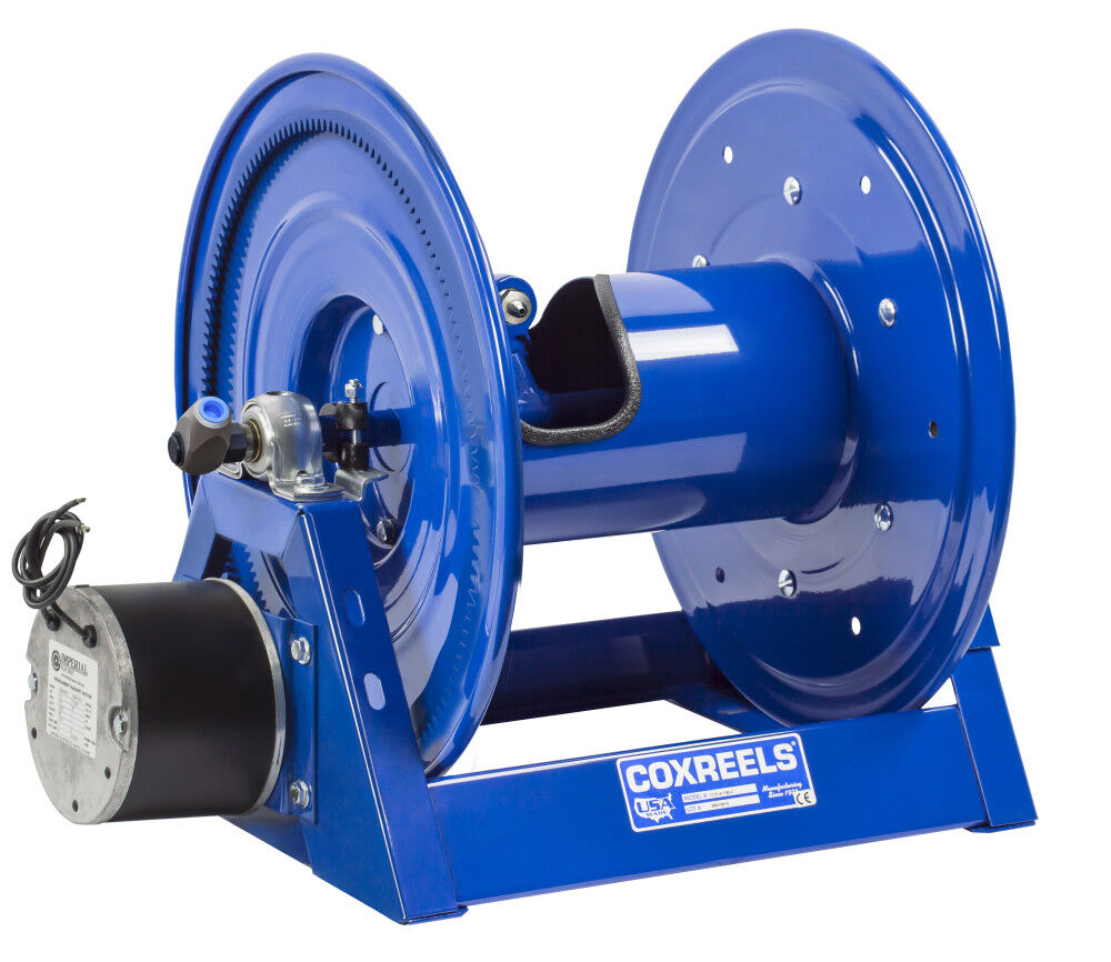 Coxreels Dual Hydraulic Electric Motorized Hose Reel 1/4in x 200′ – 1275HPL-4-12-E