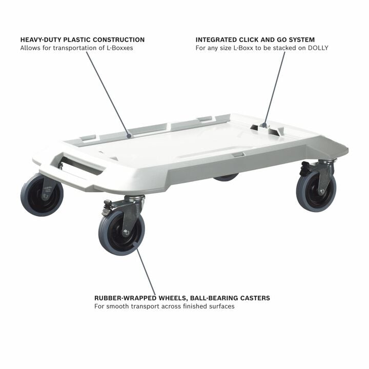 Bosch 4-Wheeled Jobsite Mobility Cart for L-BOXX, large image number 1