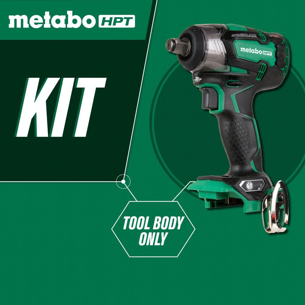 Metabo HPT Promotional 18V 1/2 Inch Brushless Impact Wrench (Bare Tool), large image number 3
