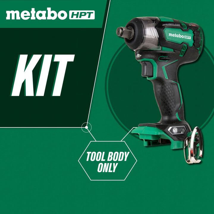 Metabo HPT Promotional 18V 1/2 Inch Brushless Impact Wrench (Bare Tool), large image number 2