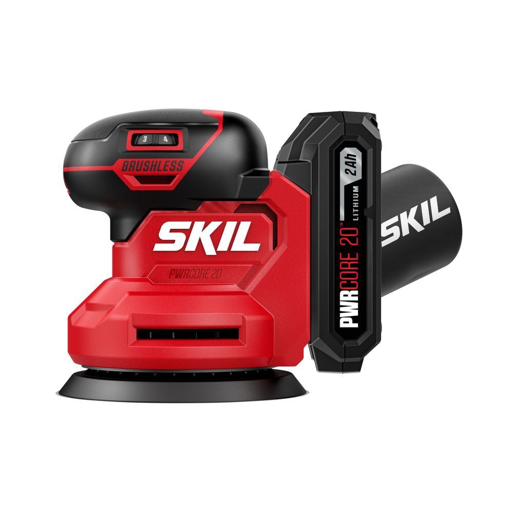 SKIL 20V Brushless Random Orbital Sander Kit, large image number 2