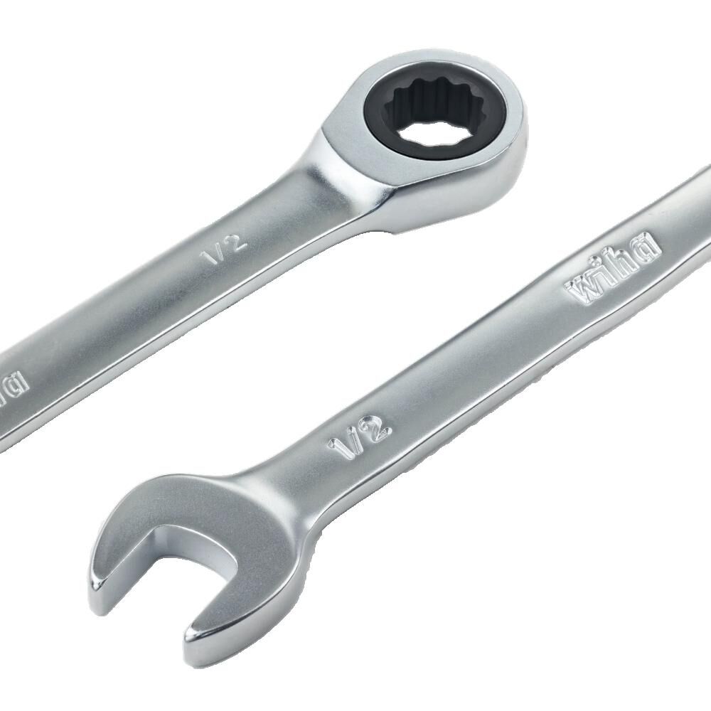 Wiha Combination Ratchet Wrench Set SAE 7pc, large image number 4