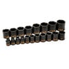 GEARWRENCH 1/2 Inch Drive 6 Point SAE Hi-Viz Impact Socket Set 19 Pieces, small image number 1