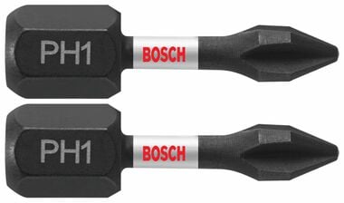 Bosch 2 pc. Impact Tough 1 In. Phillips #1 Insert Bits, large image number 0