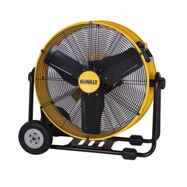 DEWALT 24in Heavy-Duty Drum Fan with 12ft Power Cord
