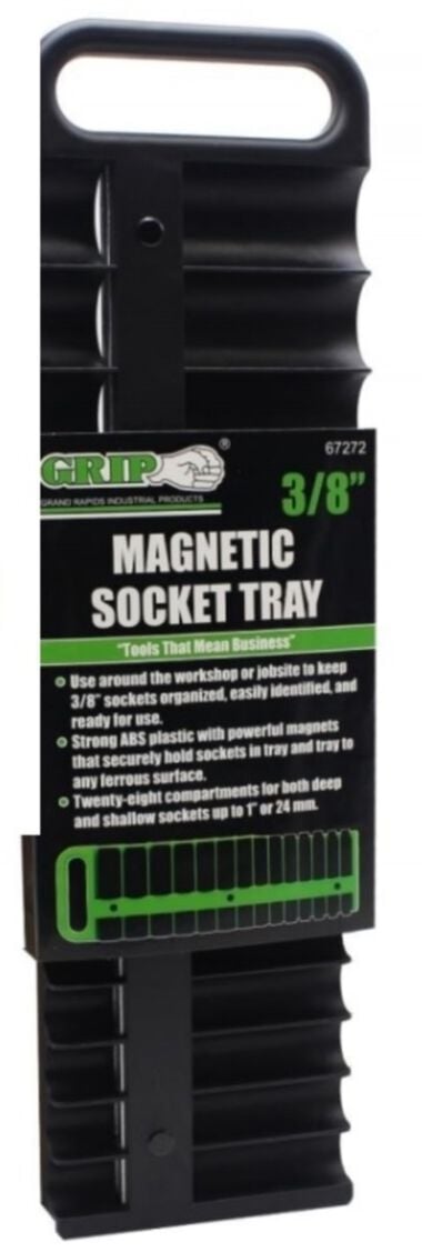 Grip On Tools 3/8in Magnetic Socket Tray