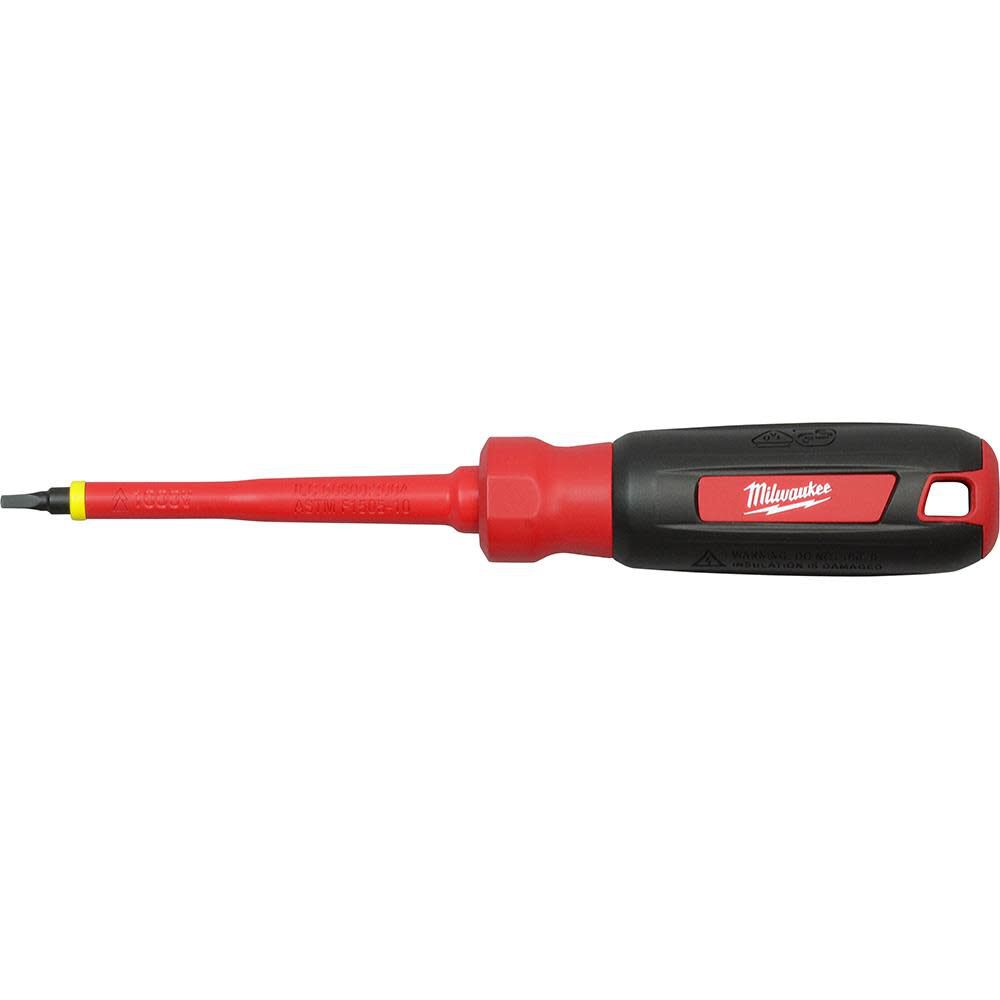 Milwaukee #2 Square - 4 in. 1000 V Insulated Screwdriver, large image number 7