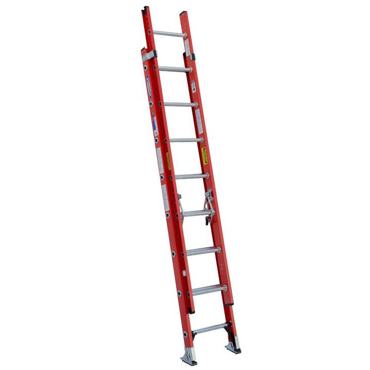 Werner 16-ft Fiberglass 300-lb Type IA Extension Ladder