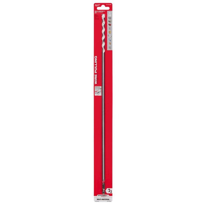 Milwaukee 5/16 Inch x 16 Inches x 18 Inches SHOCKWAVE Carbide Bellhanger Multi-Material Bit, large image number 10