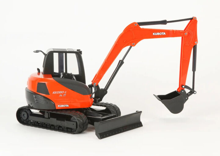 Kubota KX080-4 1:18 Scale Miniature Toy Excavator