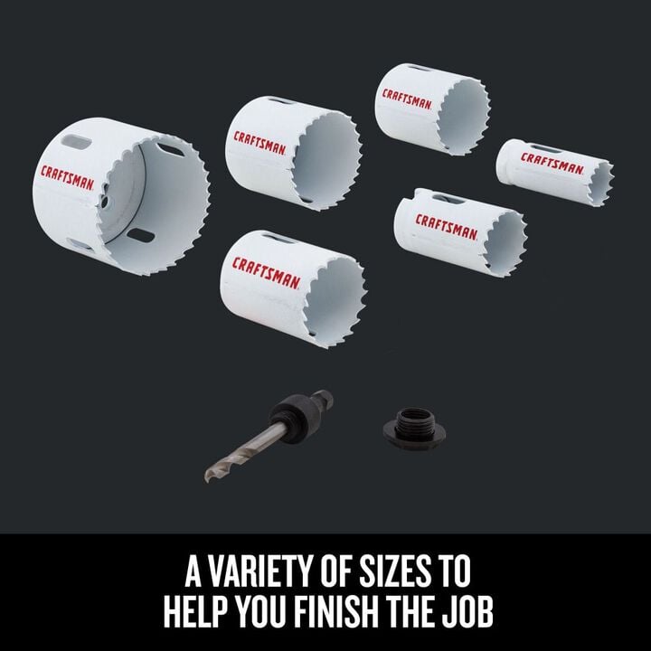 CRAFTSMAN Bi-Metal Hole Saw Set, 7 Piece, large image number 8