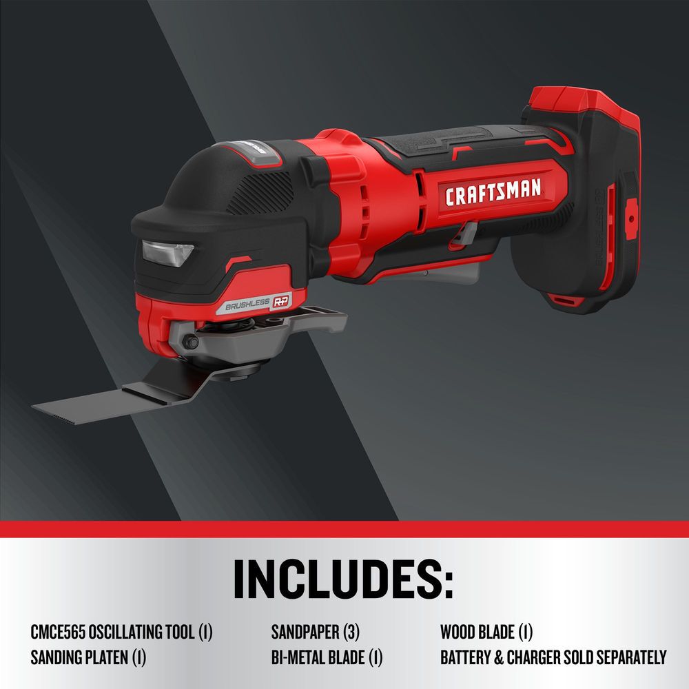 CRAFTSMAN Promotional V20 Brushless RP Cordless Oscillating Tool (Bare Tool), large image number 6
