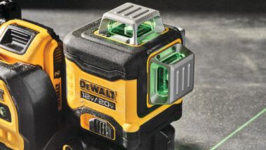 DEWALT 20V 3 x 360 Green Laser with Battery and Charger, large image number 6