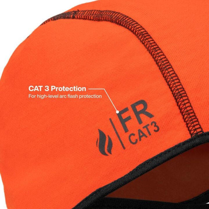 Klein Tools Flame-Resistant Balaclava 33 Cal CAT 3 Orange OSFM, large image number 2