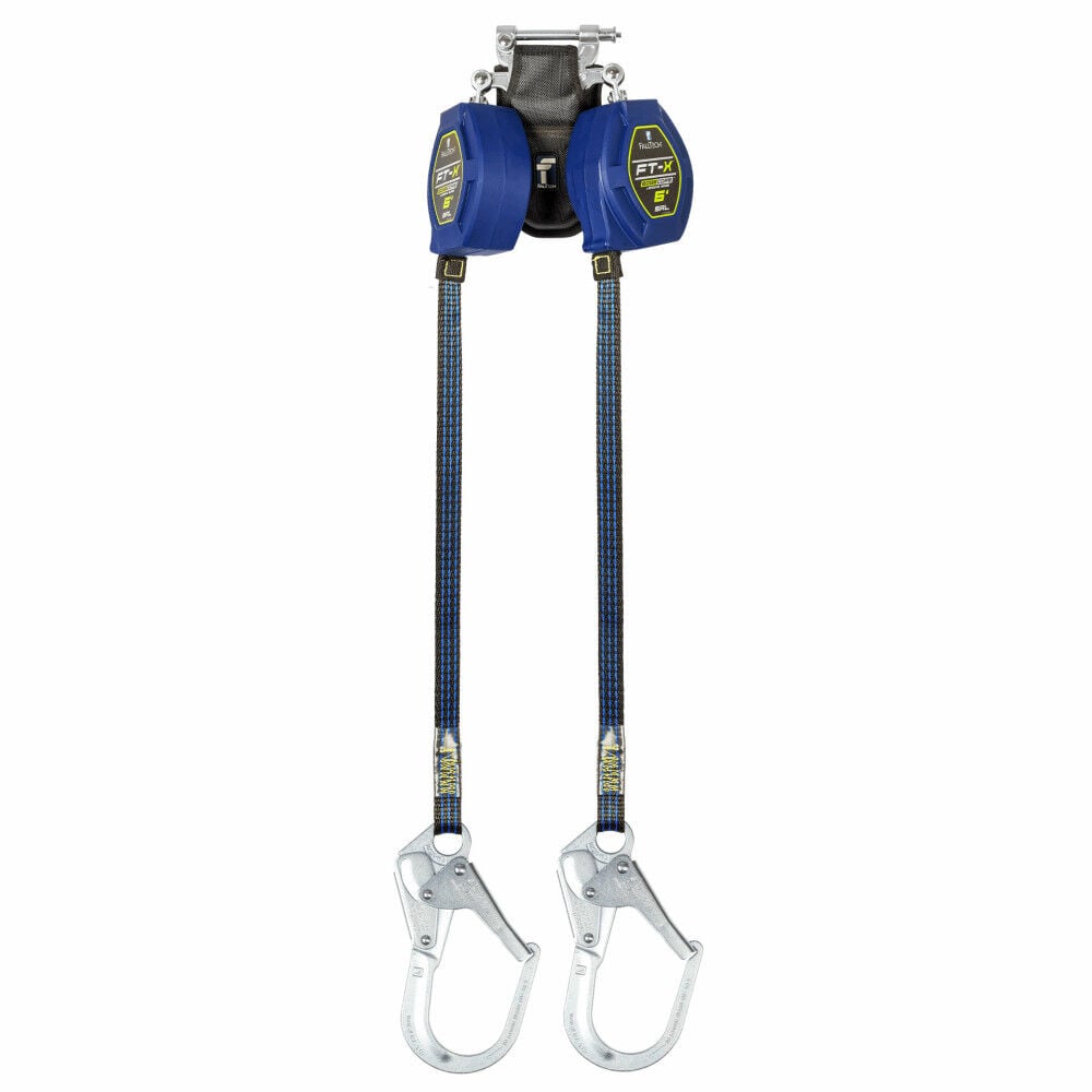 Falltech 6ft FT-X EdgeCore Class 2 Twin-Leg LE SRL with Steel Rebar Hook – 84106TP3