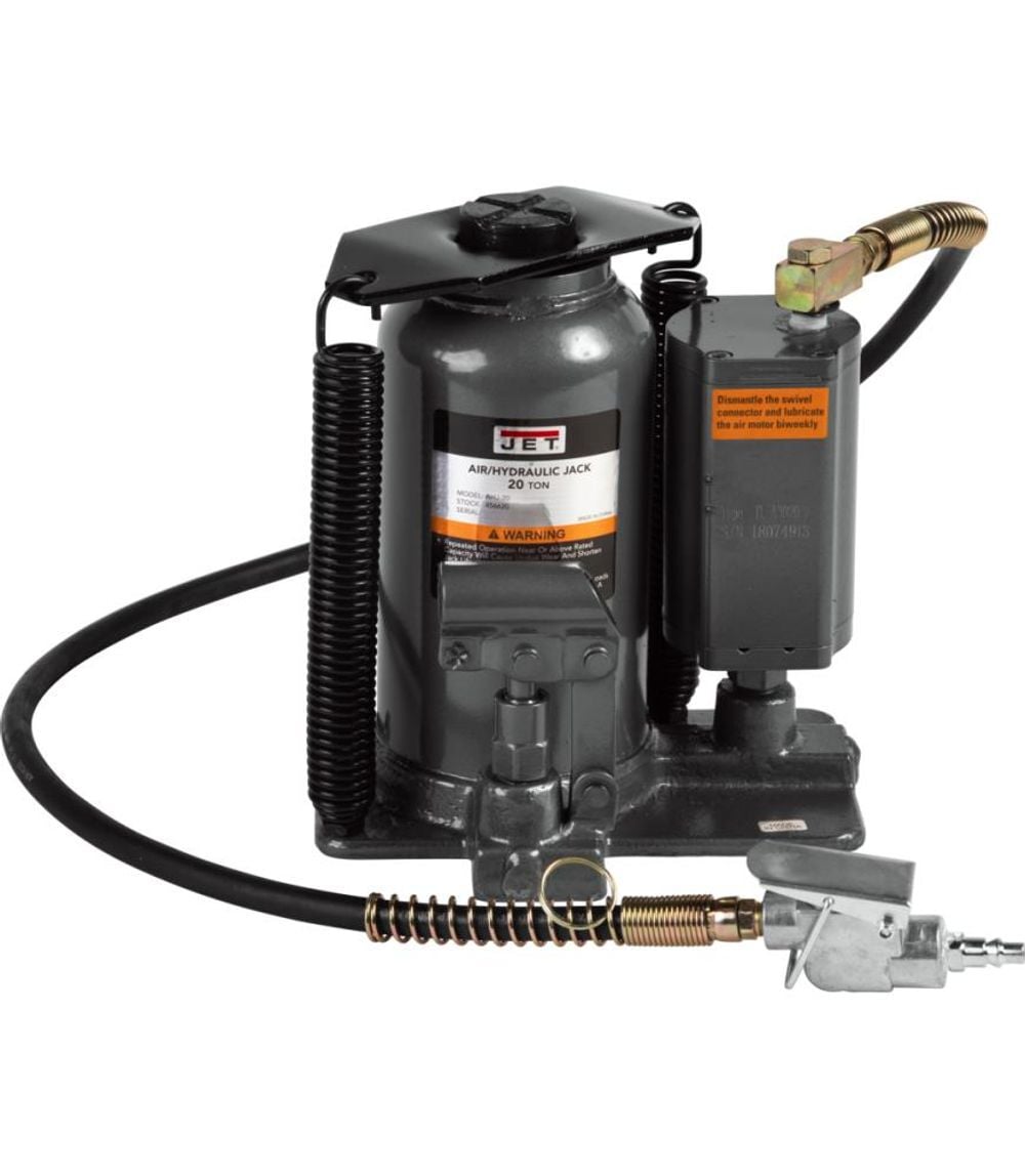 JET AHJ-20 20 Ton Air / Hydraulic Bottle Jack, large image number 1