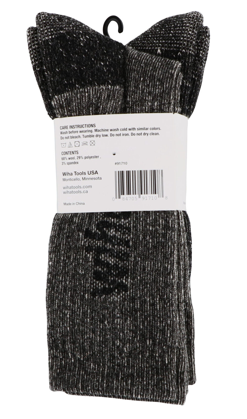 Wiha Wool Socks Grey One Size 2 Pack, large image number 4