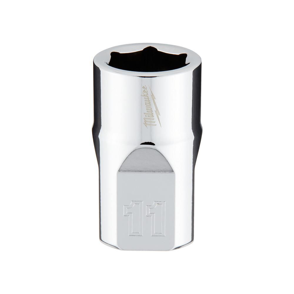 Milwaukee Promotional 3/8 Inch Drive 11mm Metric 6-Point Socket, large image number 1