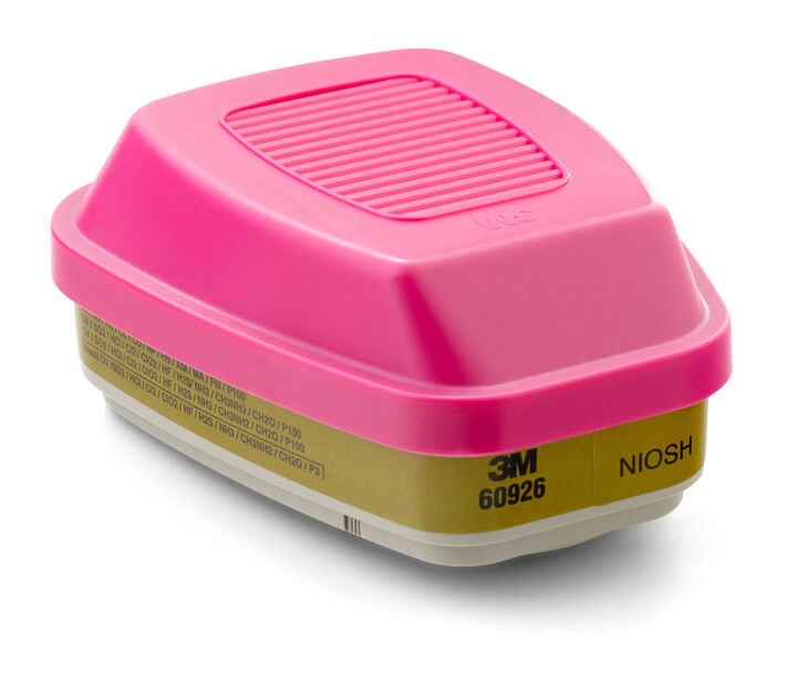 3M Multi Gas/Vapor Cartridge/Filter 60926 P100