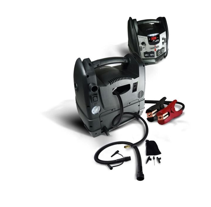 Schumacher Electric 1200 Peak Amp Jump Starter and Air Compressor with 12V USB Portable Power Ports, large image number 1