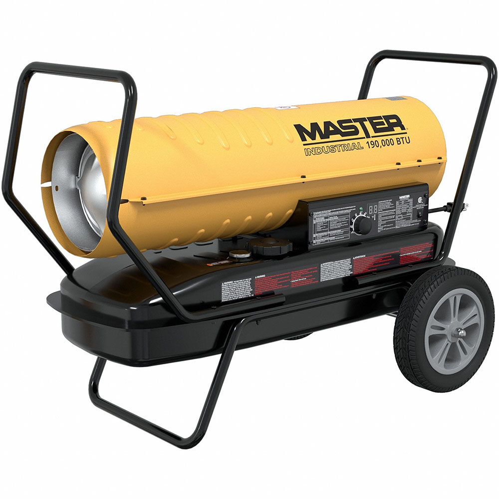 Master Industrial Forced Air Heater 190000 BTU Kerosene Diesel with Thermostat – 190TMHD-KFA