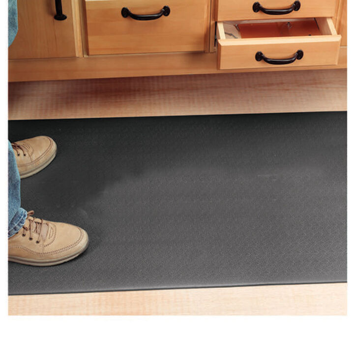 Crown Mats 2' x 5' Tuff-Spun 411 Anti-Fatigue Mat - Black Pebble, large image number 1
