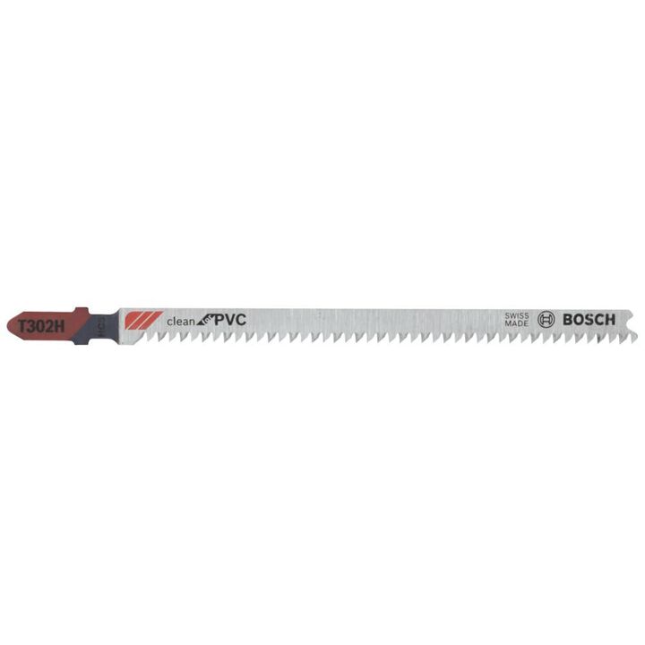 Bosch 5-1/4 Inch 10 TPI Clean for PVC T-Shank Jig Saw Blades 3 Piece, large image number 1