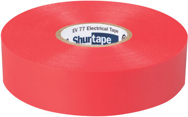 Shurtape EV 077 3/4 x 66' Red Professional Grade Electrical Tape