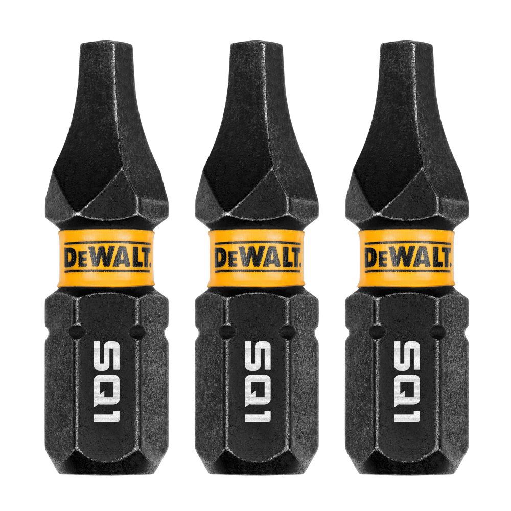 DEWALT 1In Square #1 Flextorq 3 Pack DWAF1SQ1IR3 - Acme Tools