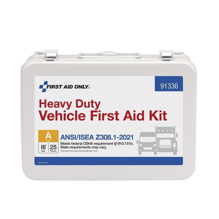 First Aid Only First Aid Kit 25 Person Heavy Duty Metal Portable, large image number 5
