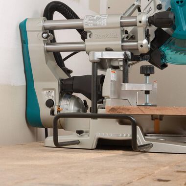Makita 10in Dual-Bevel Sliding Compound Miter Saw with Laser and Stand, large image number 9