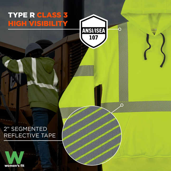 Ergodyne GloWear 8304W Class 3 Womens Performance Hoodie, large image number 1