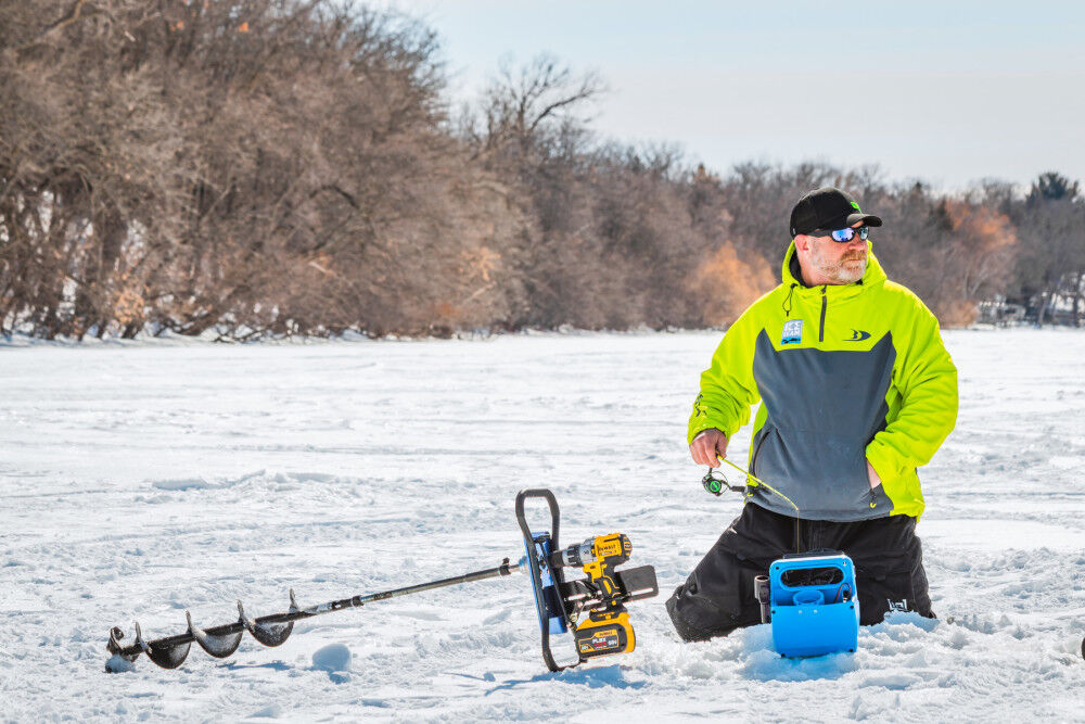 Clam Outdoors Drill Plate Pro 6in Auger Combo Kit 16960 Acme Tools