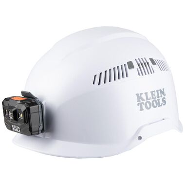 Klein Tools Safety Helmet Vented-Class C with Rechargeable Headlamp White, large image number 4