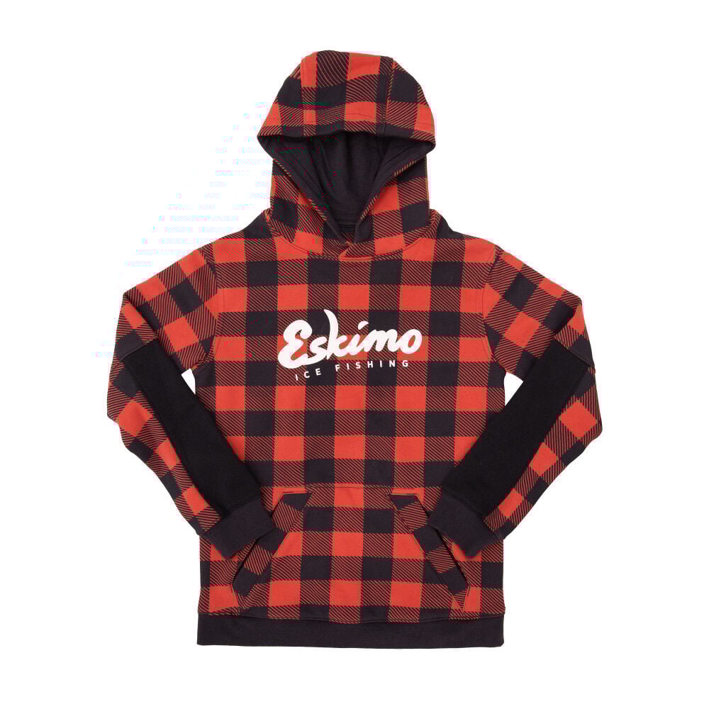 Eskimo Youth Retro Hoodie, Buffalo Plaid, Size Medium – 4361409031