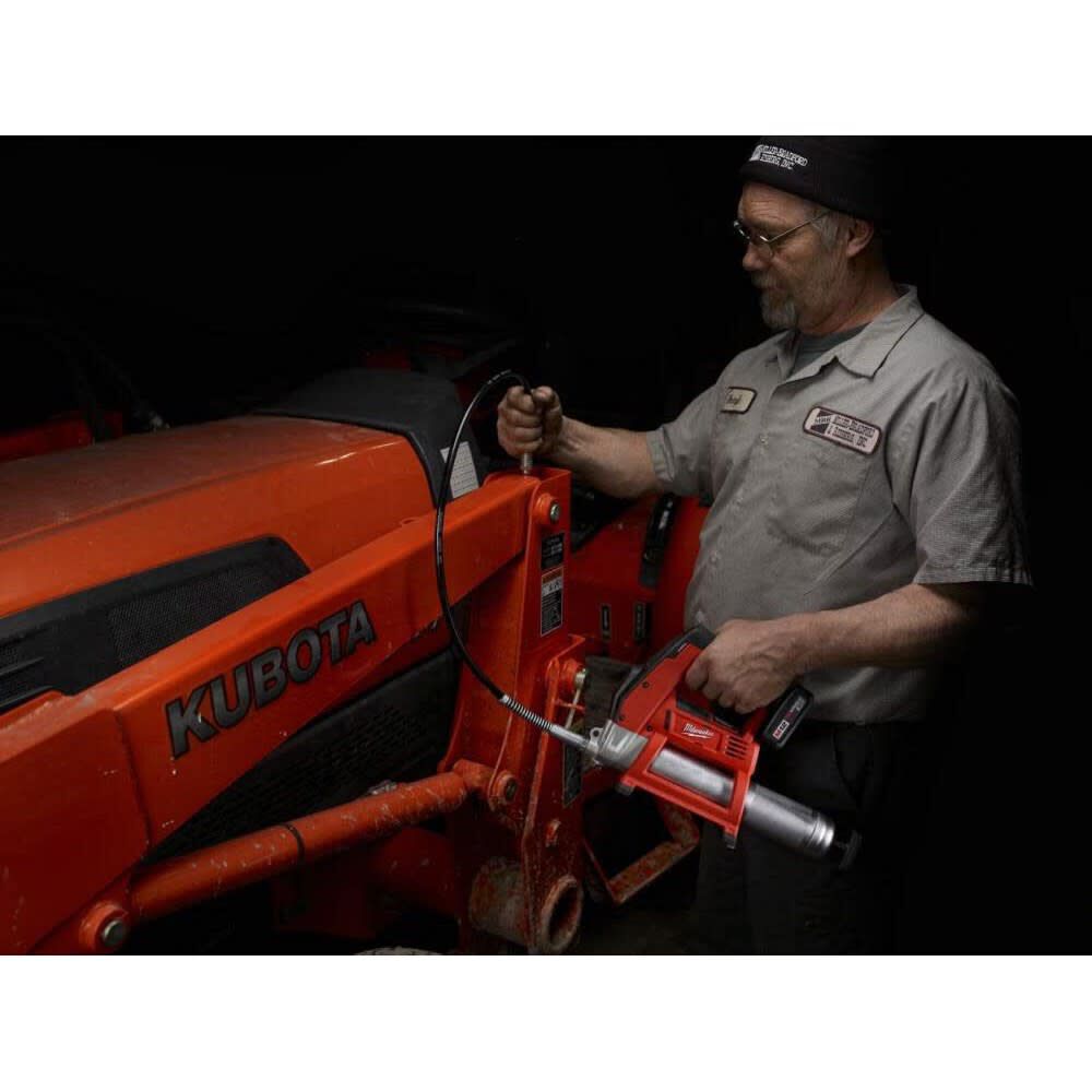 Milwaukee M12 Cordless Grease Gun-Bare, CP 2Ah & XC 4Ah Starter Kit Bundle, large image number 10