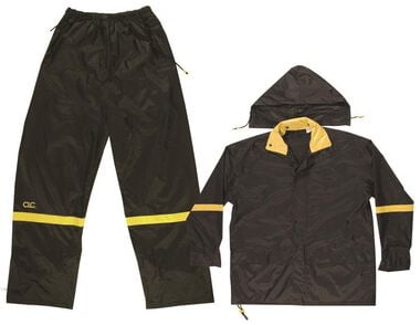 CLC 3 Pc Deluxe Nylon Rain Suit - 2X, large image number 0
