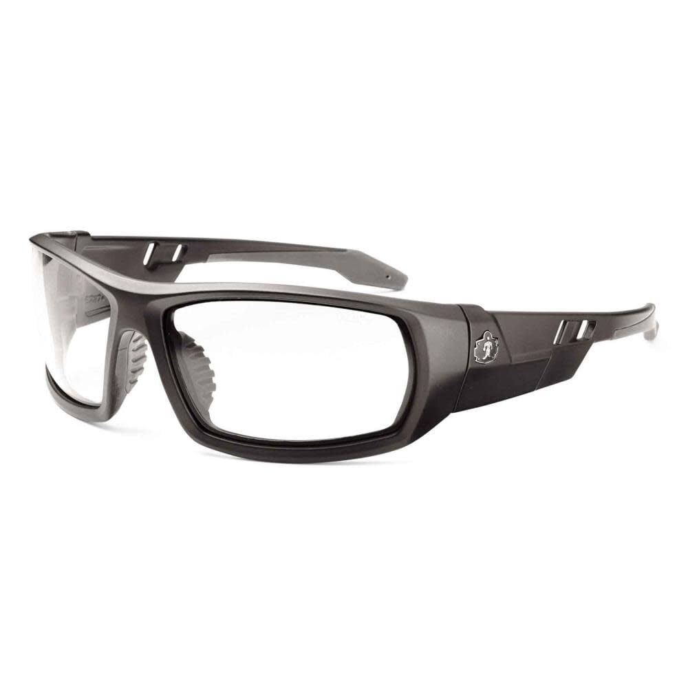 Ergodyne Skullerz Odin Safety Glasses, Clear Lens, Black, – 50400