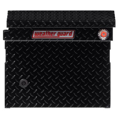 Weather Guard Saddle Box Aluminum Full Low Profile Gloss Black