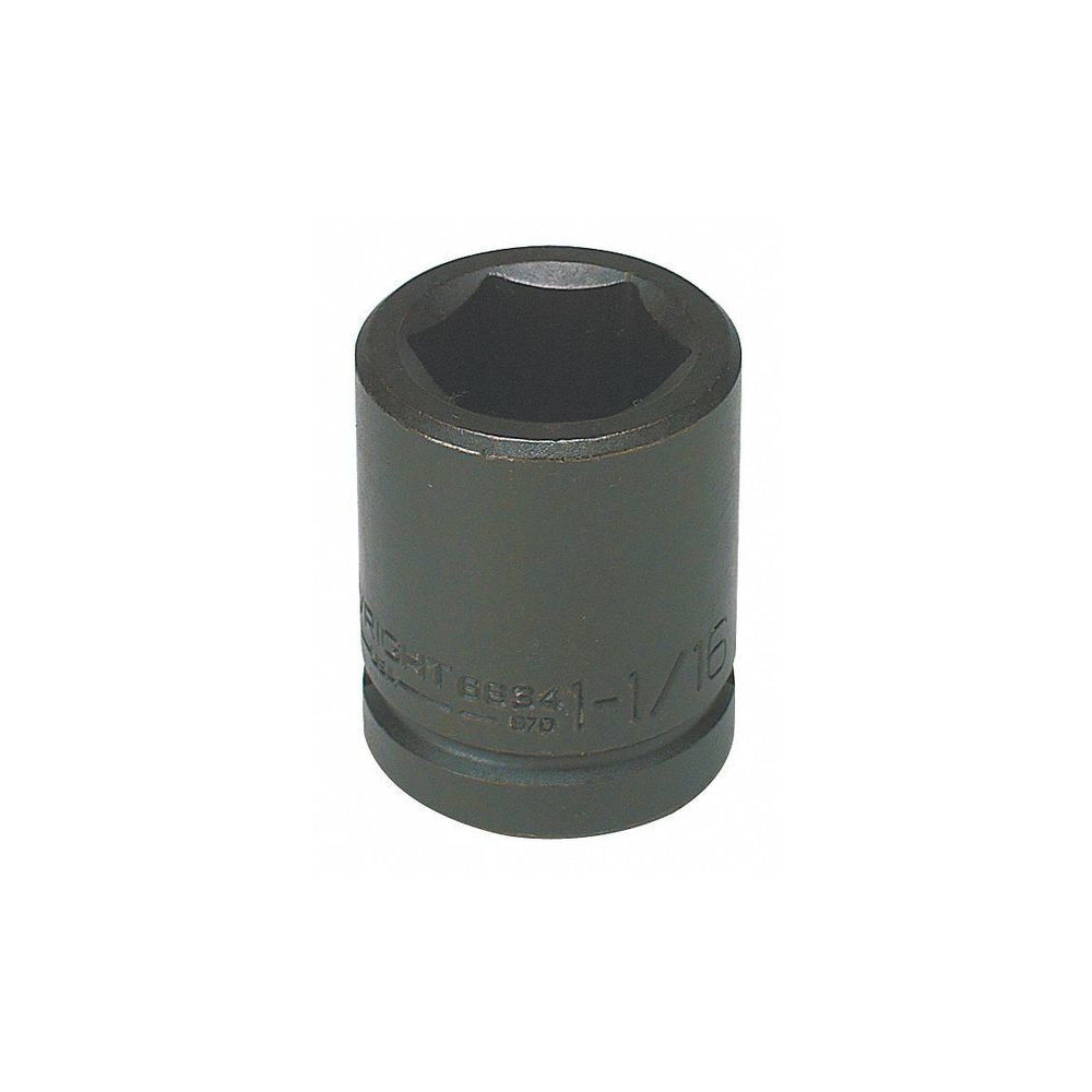 Wright Tool 2-3/8 In. Nominal Size 6 Point Standard Impact Socket, large image number 1