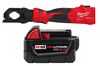 Milwaukee M18 FORCE LOGIC 6T Latched Linear Utility Crimper & M18 REDLITHIUM XC 18V 5Ah Battery Pack Bundle, small image number 1